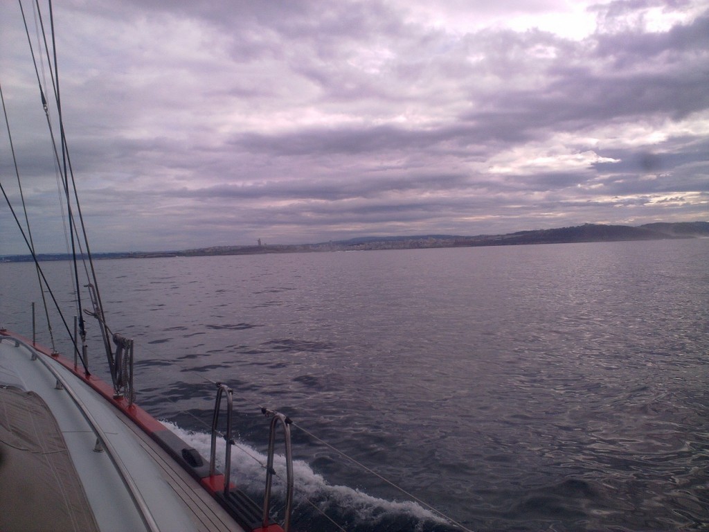 Shipman 72 - Moksha entering A Coruna, Spain