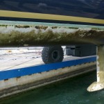 Shipman 63 - Mahi Mahi pred vzdrževalnimi deli na podvodju in trupu
